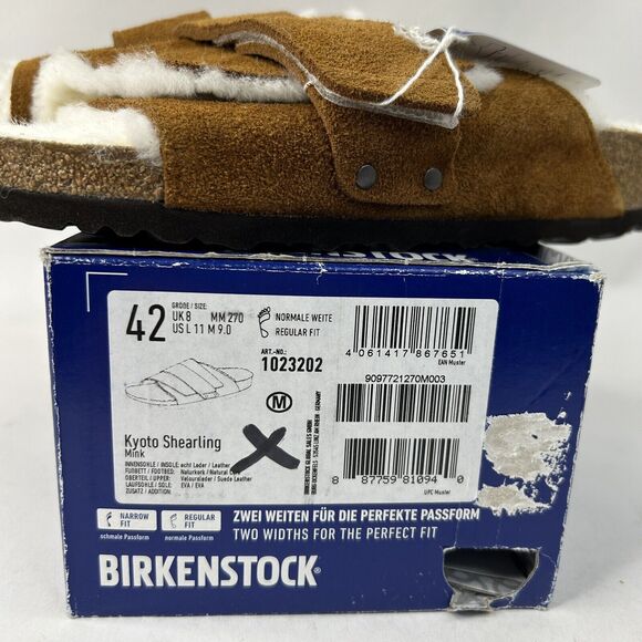 Birkenstock Kyoto Shearling “Mink Suede” 2024